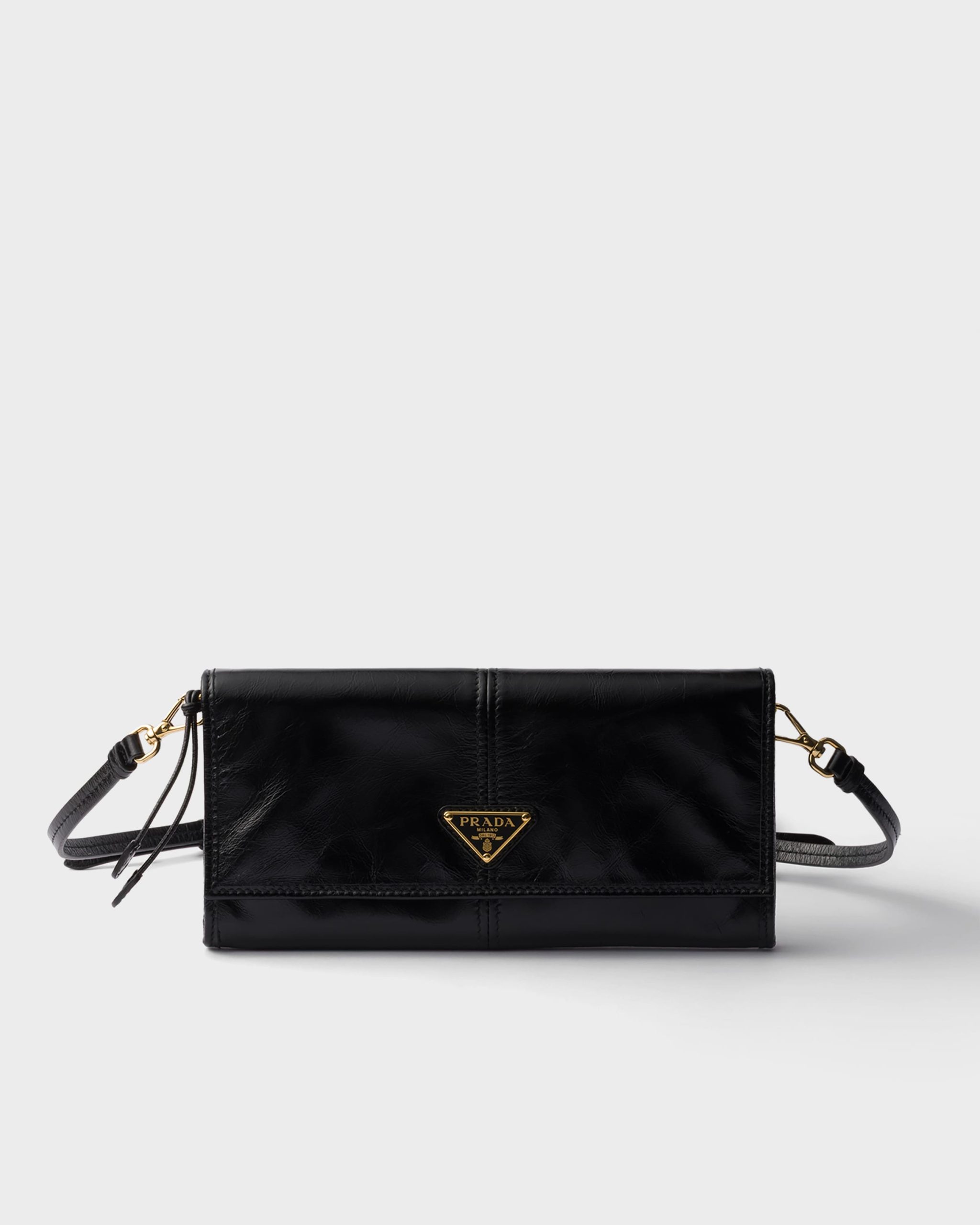 Prada Leather wallet with shoulder strap - Image 1
